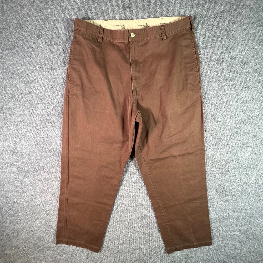 Fieldmaster Chino Pant Men's 38x30 Brown Cotton Straight Outdoor Ranch Wear